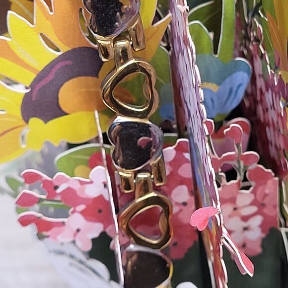 Elite Jewelry New Two-Tone Modern Bracelet 8.5" Long S528 - Picture 4 of 6